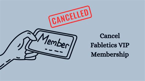 how to cancel vip membership fabletics